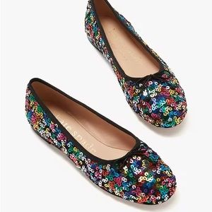 EUC Kate Spade New York ‘Honey’ Rainbow Sequin Ballet Flats Size: 7.5B
